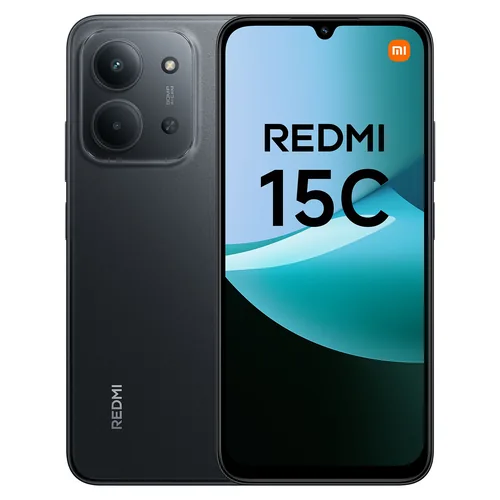 Xiaomi Redmi 15C - Celular - Android - 128 GB-Negro medianoche-Touch-US