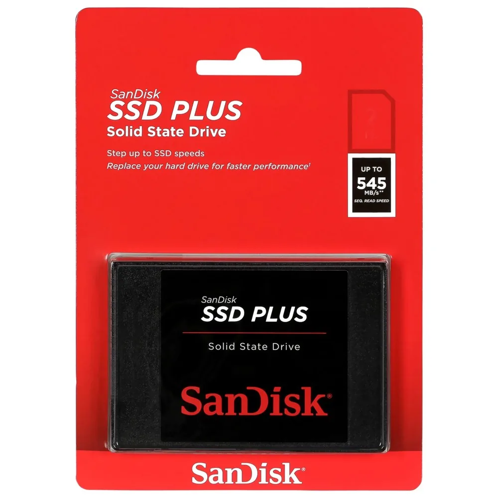 SanDisk SSD Plus - Disco duro interno - 1 TB - Unidad de estado sólido de 2,5"