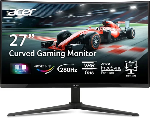 Acer - Monitor LCD con retroiluminación LED - 27" - FHD Curvo 144Hz HDMI+DP