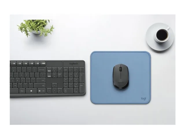 Logitech Studio Series - Alfombrilla de Mouse - base de goma antideslizante, fácil deslizamiento, superficie resistente a salpicaduras - gris azulado