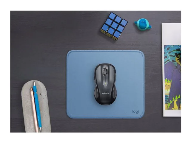 Logitech Studio Series - Alfombrilla de Mouse - base de goma antideslizante, fácil deslizamiento, superficie resistente a salpicaduras - gris azulado