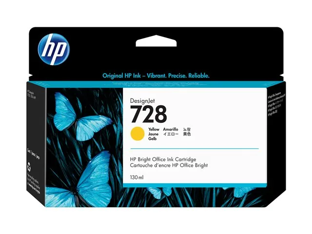 HP 728 - 130 ml - amarillo - original-DesignJet-cartucho de tinta-para DesignJet T730, T830