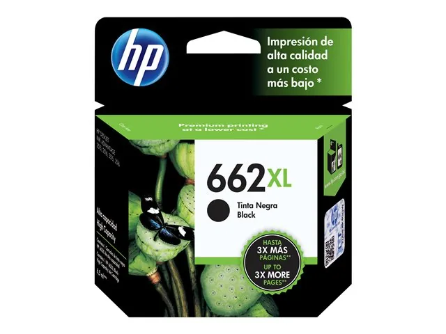 HP 662XL - Alto rendimiento - negro - original-Ink Advantage-cartucho de tinta-para Deskjet 1516, Ink Advantage 15XX, Ink Advantage 35XX, Ink Advantage 4645