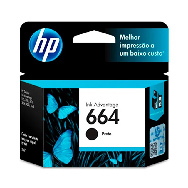 HP - Cartucho de tinta - Negro 664