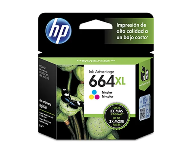 HP - Cartucho de tinta - Tricolor - 664XL