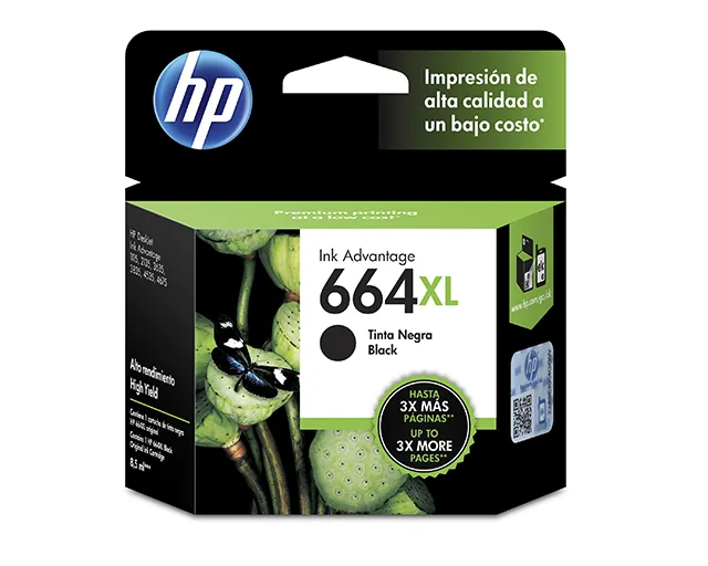 HP - Cartucho de tinta - Negro - 664XL