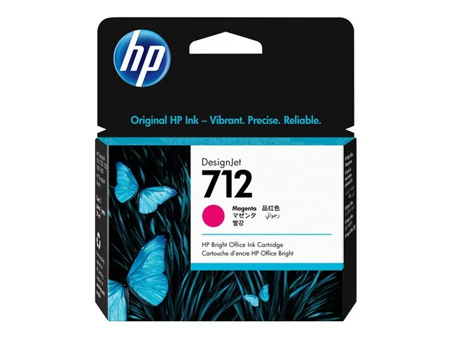 HP 712 - 29 ml - Magenta - Original-DesignJet-Cartucho de tinta-para DesignJet Studio, T210, T230, T250, T630, T650