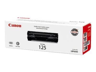 Cartucho Canon 125 - Negro - original - cartucho de tóner para imageCLASS LBP6000, LBP6030, LBP6030w; i-SENSYS MF3010