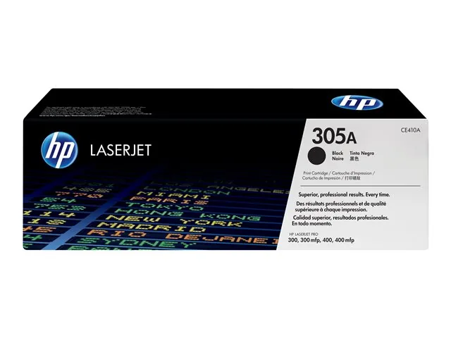 HP 305A - Negro - Original - Cartucho de tóner LaserJet (CE410A) - para LaserJet Pro 300 M351, 400 M451, MFP M375, MFP M475