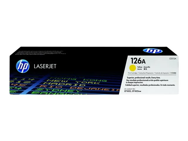 HP 126A - Amarillo - original - LaserJet-cartucho de tóner (CE312A)-para Color LaserJet Pro CP1025; LaserJet Pro MFP M175; TopShot LaserJet Pro M275