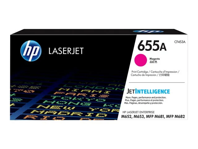 HP 655A - Magenta - original - LaserJet-cartucho de tóner (CF453A)-para Color LaserJet Managed Flow MFP M681; Impresora multifunción LaserJet Enterprise Flow M681, MFP M682