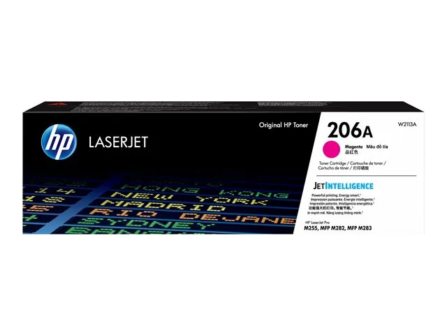 HP 206A - Magenta - Original - LaserJet - Cartucho de Tóner (W2113A) - Para Color LaserJet Pro M255, M283, MFP M282, MFP M283
