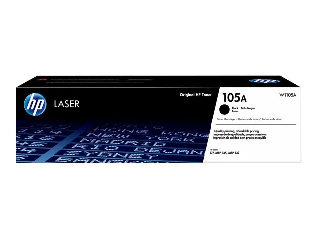 HP 105A - Negro - original - cartucho de tóner (W1105A)-para Laser 107, MFP 135, MFP 137