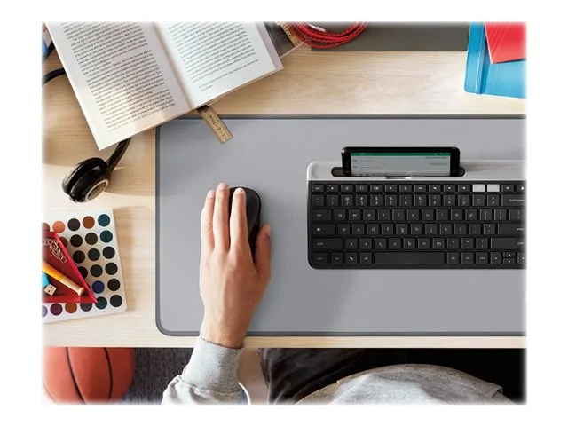 Logitech Studio Series Desk Mat - Teclado y alfombrilla de Mouse - gris medio