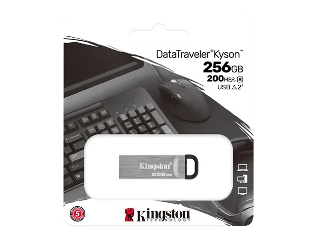 Kingston DataTraveler Kyson - Memoria USB - 256 GB - USB 3.2 Gen 1