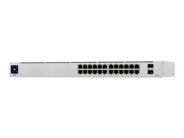 Ubiquiti UniFi Switch USW-24-POE - Switch - Gestionado - 24 x 10/100/1000 (16 PoE+) + 2 x Gigabit SFP-montaje en rack, sobremesa-PoE++ (95 W)