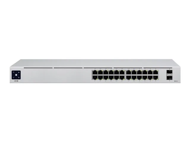 Ubiquiti UniFi Switch USW-24-POE - Switch - Gestionado - 24 x 10/100/1000 (16 PoE+) + 2 x Gigabit SFP-montaje en rack, sobremesa-PoE++ (95 W)