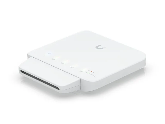 Ubiquiti UniFi Switch USW-FLEX - Switch - Gestionado - 4 x 10/100/1000 (PoE) + 1 x 10/100/1000 (PoE)-montaje en pared, montaje en mástil-PoE (46 W)