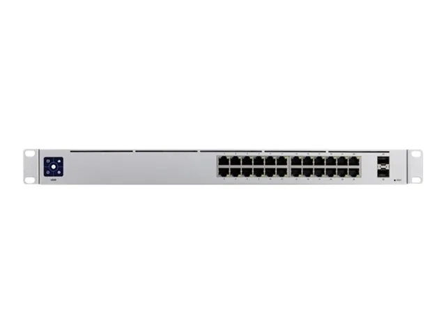 Ubiquiti UniFi Switch USW-24 - Switch - Gestionado - 24 x 10/100/1000 + 2 x Gigabit SFP-montaje en rack, sobremesa