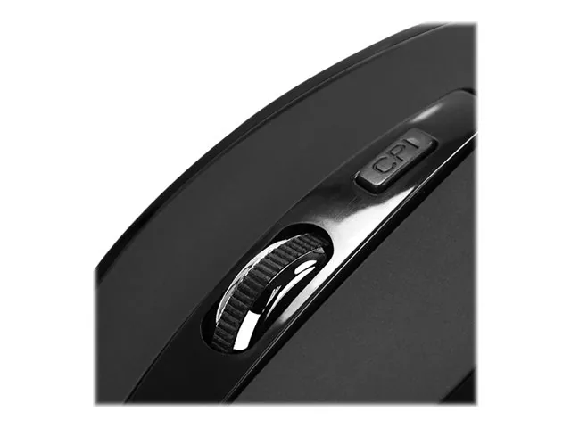 Klip Xtreme Klever KMW-340 - Mouse - óptico - 6 botones-inalámbrico - 2.4 GHz-receptor inalámbrico USB-negro