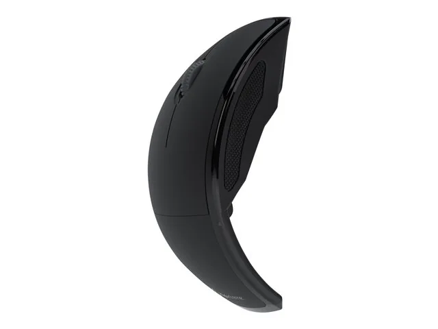 Klip Xtreme Lightflex KMW-375 - Mouse - ergonómico - óptico - 3 botones-inalámbrico - 2.4 GHz-receptor inalámbrico USB-negro
