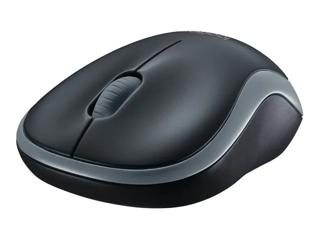 Logitech M185 - Mouse - óptico - 3 botones-inalámbrico - 2.4 GHz-receptor inalámbrico USB-gris vencejo