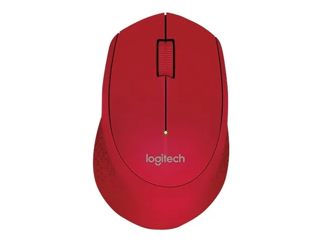 Logitech M280 - Mouse - diestro - óptico - 3 botones-inalámbrico - 2.4 GHz-receptor inalámbrico USB-rojo