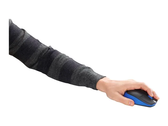 Logitech M190 - Mouse - óptico - 3 botones-inalámbrico-receptor inalámbrico USB-azul