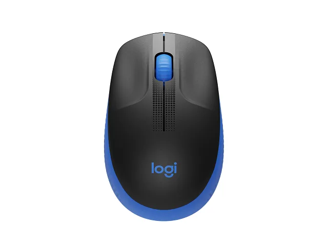 Logitech M190 - Mouse - óptico - 3 botones-inalámbrico-receptor inalámbrico USB-azul