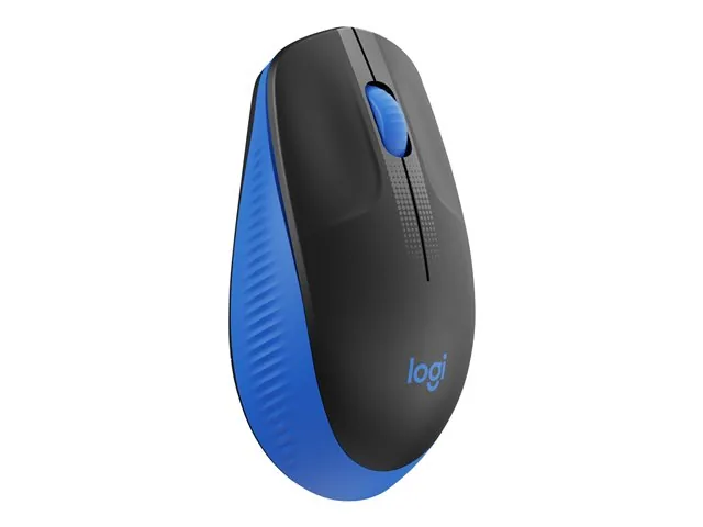 Logitech M190 - Mouse - óptico - 3 botones-inalámbrico-receptor inalámbrico USB-azul