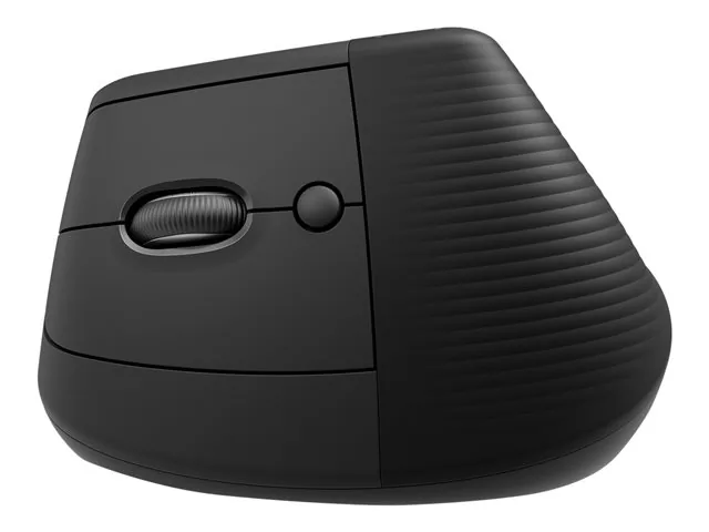 Logitech Lift Left Vertical Ergonomic Mouse - Mouse vertical - ergonómico - zurdo - 6 botones-inalámbrico - 2.4 GHz, Bluetooth-receptor de USB Logitech Logi Bolt-grafito