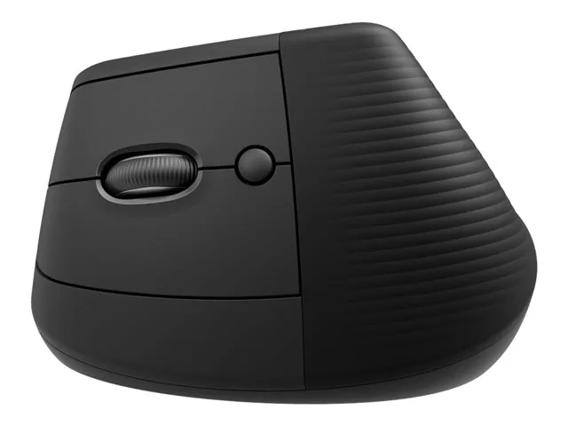 Logitech Lift Left Vertical Ergonomic Mouse - Mouse vertical - ergonómico - zurdo - 6 botones-inalámbrico - 2.4 GHz, Bluetooth-receptor de USB Logitech Logi Bolt-grafito