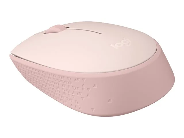 Logitech M170 Wireless Mouse, Ambidextrous, Rose - Mouse - diestro y zurdo - óptico - 3 botones-inalámbrico - 2.4 GHz-receptor inalámbrico USB-rosa