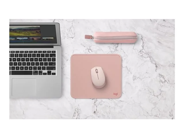Logitech M170 Wireless Mouse, Ambidextrous, Rose - Mouse - diestro y zurdo - óptico - 3 botones-inalámbrico - 2.4 GHz-receptor inalámbrico USB-rosa