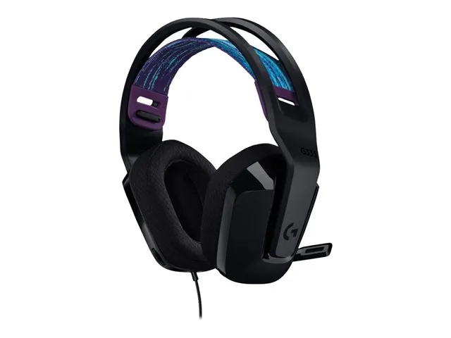 Logitech G G335 Wired Gaming Headset - Audífono - tamaño completo - cableado-conector de 3,5 mm-blanco-certificado Discord