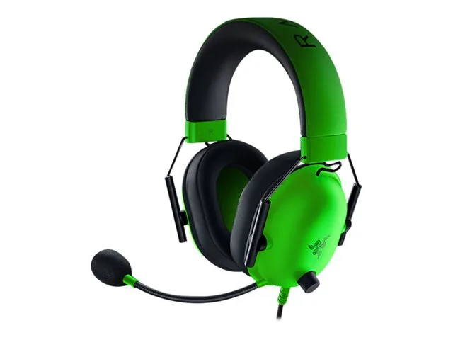 Razer BlackShark V2 X - Audífono - tamaño completo - cableado-conector de 3,5 mm-aislamiento de ruido-verde razer