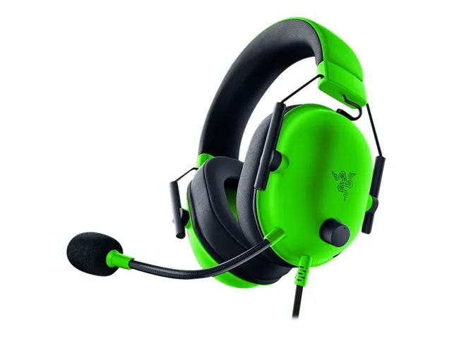 Razer BlackShark V2 X - Audífono - tamaño completo - cableado-conector de 3,5 mm-aislamiento de ruido-verde razer
