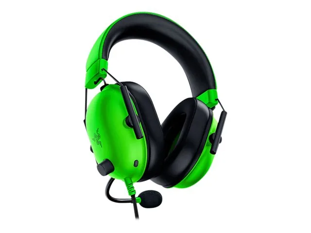 Razer BlackShark V2 X - Audífono - tamaño completo - cableado-conector de 3,5 mm-aislamiento de ruido-verde razer