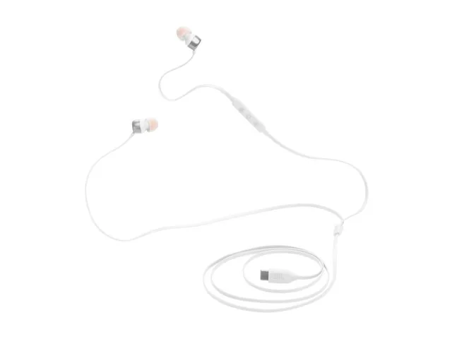 JBL TUNE 310C - Audífonos internos con micro - en oreja - cableado-USB-C-blanco
