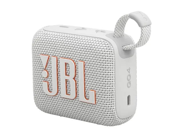 JBL Go 4 - Bocina - para uso portátil - inalámbrico-Bluetooth-controlado por aplicación - 4.2 vatios-blanco