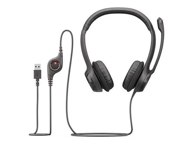 Logitech USB Headset H390 - Audífono - en oreja - cableado-USB