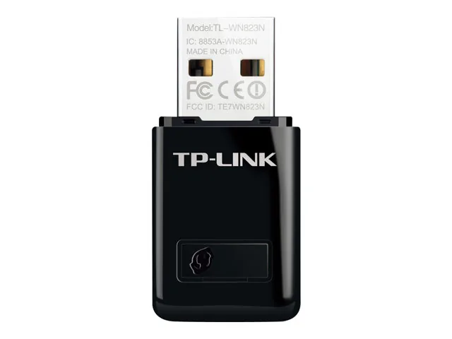 TP-Link TL-WN823N - Adaptador de red - 802.11b/g/n - Velocidad 300 Mbps a 2.4 GHz-USB 2.0-Botón WPS