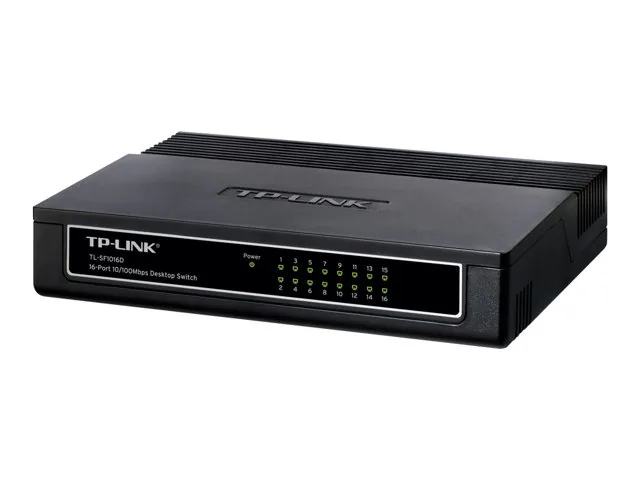 TP-Link TL-SF1016D Switch de Escritorio de 16 Puertos 10/100Mbps - Switch - 16 x 10/100 - Postre