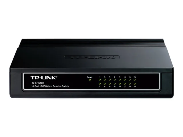 TP-Link TL-SF1016D Switch de Escritorio de 16 Puertos 10/100Mbps - Switch - 16 x 10/100 - Postre