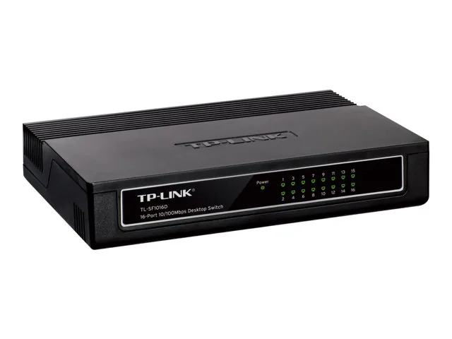 TP-Link TL-SF1016D Switch de Escritorio de 16 Puertos 10/100Mbps - Switch - 16 x 10/100 - Postre