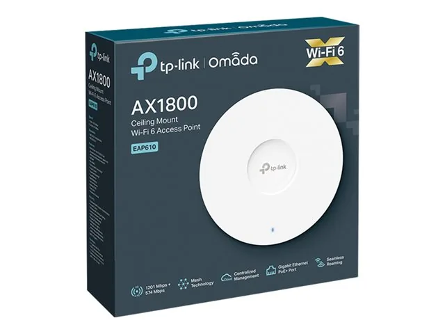TP-LINK - Punto de acceso inalámbrico - Wi-Fi 6 - 2.4 GHz, 5 GHz-gestionado a través de la nube-instalable en pared/techo