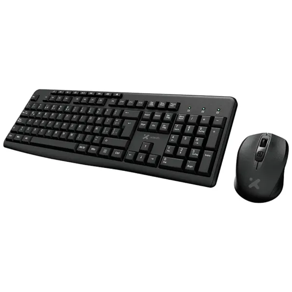 Xtech - Set teclado y Mouse - Inalámbrico - Español-USB-Negro - 2.4 GHz-Negro XTK - 311S