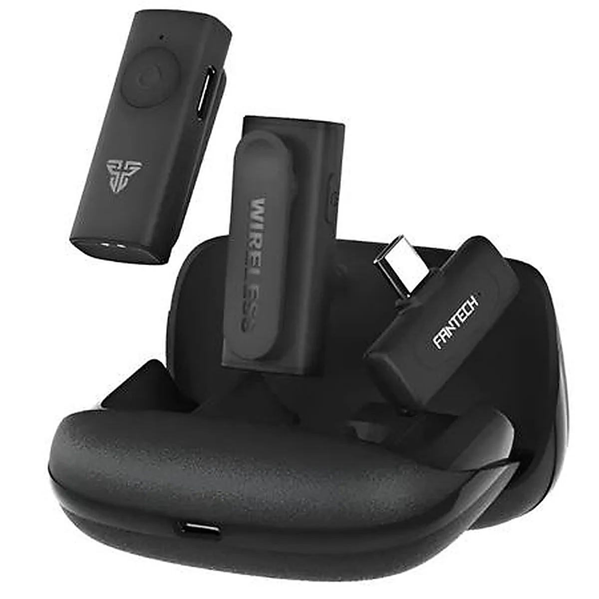 MICROFONO INALAMBRICO FANTECH LEVIOSA AIR WMV21C TIPO C BLACK