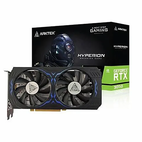 TARJETA DE VIDEO ARKTEK GEFORCE RTX 3050 HYPERION 6GB GDDR6